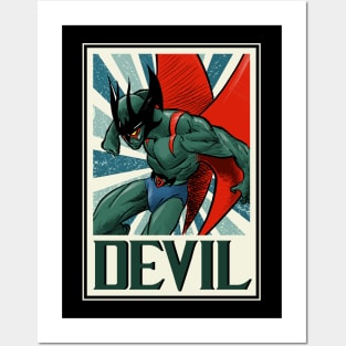 Devilman Cartoon 80s Posters and Art